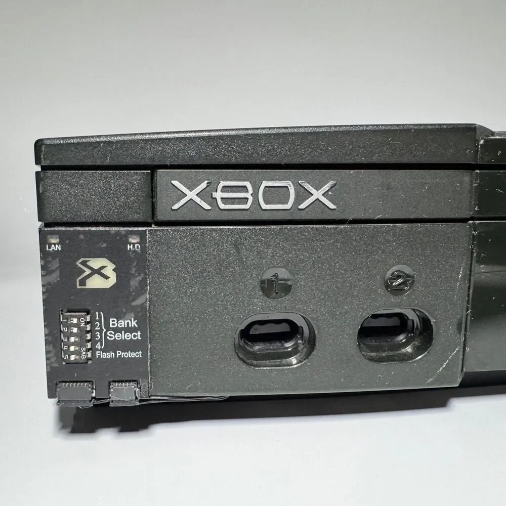 Microsoft Xbox Original Console w/ Xecuter 3 X3 + Controllers LOT TESTED WORKING